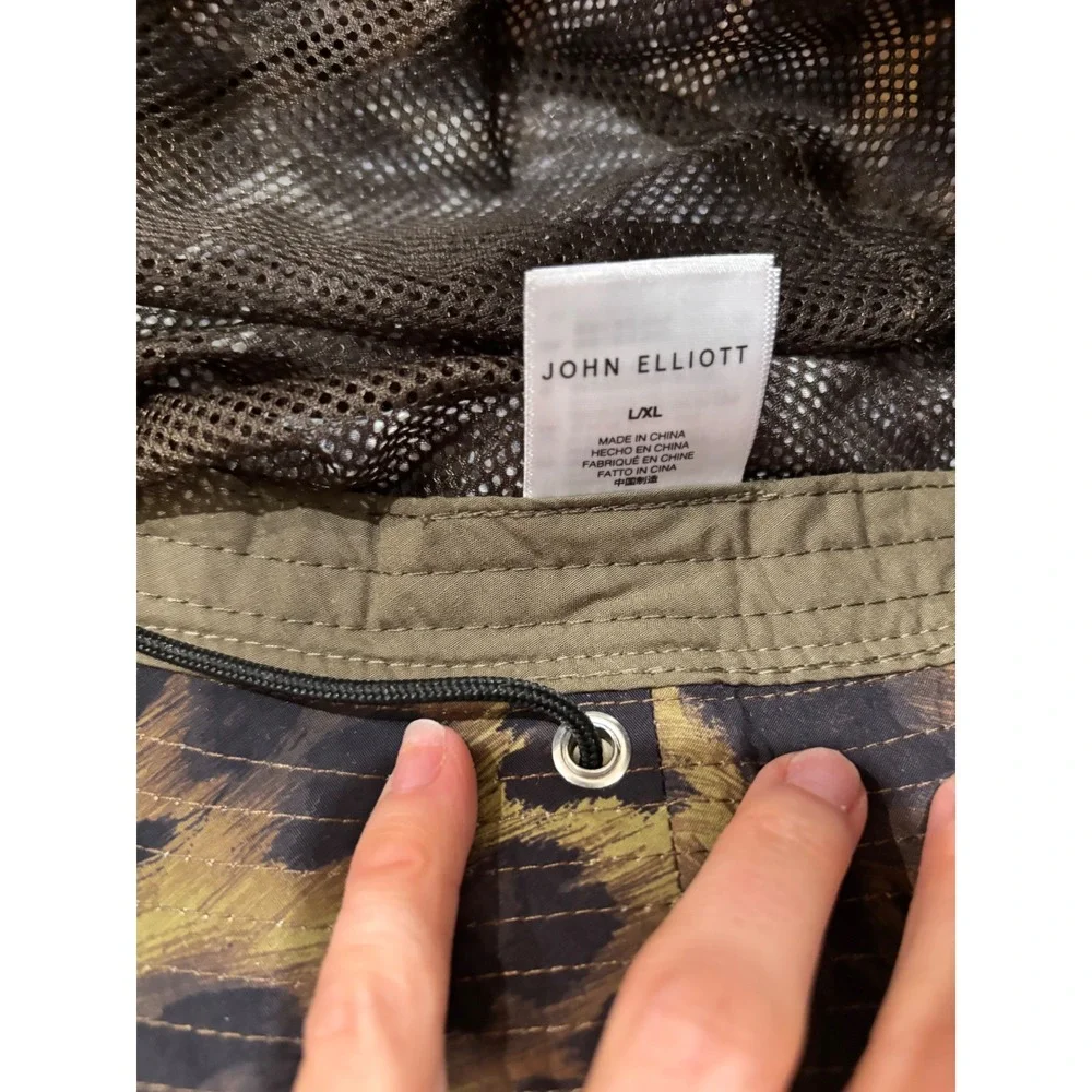 John Elliott‎ Leopard Print Bucket Hat Mens L/XL Animal Print Mesh Line